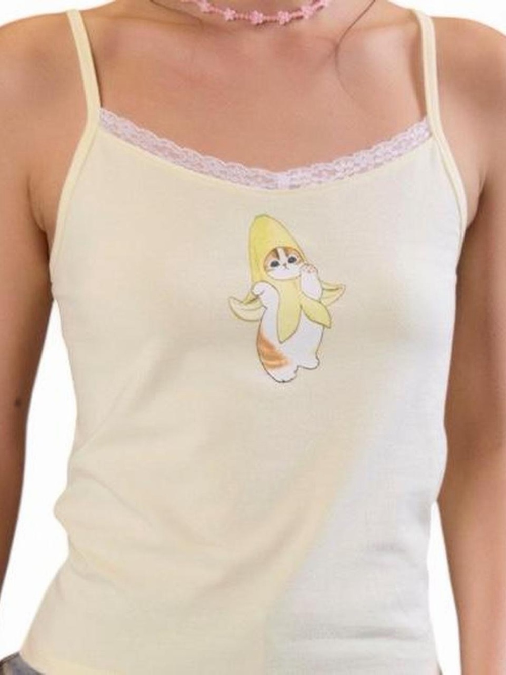 Mofusand Banana Lace Girls Cami Size 2x BNWT